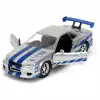 Jada 1:32 Fast & Furious Brians Nissan Skyline GT-R (R34) - Gümüş/Mavi - 24075