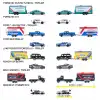 Majorette Racing Deluxe Trailer 4lü Metal Model Araba Seti