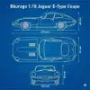 Bburago 1:18 Jaguar E-Type Coupe Diecast Model Araba - 12044