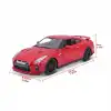 Bburago 1:24 2017 Nissan GT-R Diecast Model Araba Kırmızı - 21082