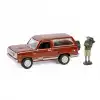 Greenlight 1/64 The Hobby Shop Series 16- 1978 Plymouth Trail Duster wiht Backpacker Figure 97160-C