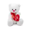 Halley Oyuncak Kalpli Beyaz Ayıcık, 30cm - 62713