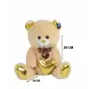 Halley Oyuncak Parlak Kumaş Kalp Tutan Peluş Ayı 40 Cm, 62501