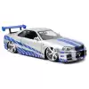 Jada Fast & Furious Brian’s Nissan Skyline GT-R (BNR34) 1:24 Gümüş-Mavi 97158