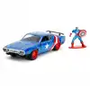 Jada Marvel Avengers 1:32 Diecast 1972 Plymouth GTX ve Captain America Figür