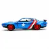 Jada Marvel Avengers 1:32 Diecast 1972 Plymouth GTX ve Captain America Figür