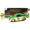 Jada Ninja Turtles Michelangelo 1959 Volkswagen Drag Beetle - 25 328 5002