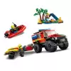 LEGO City 4x4 Kurtarma Botlu İtfaiye Kamyonu - 60412