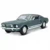 Maisto 1:18 1967 Ford Mustang GTA Fastback Diecast Model Araba Yeşil - 31166