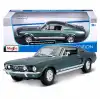 Maisto 1:18 1967 Ford Mustang GTA Fastback Diecast Model Araba Yeşil - 31166