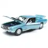 Maisto 1:18 1968 Ford Mustang GT Cobra Jet Diecast Model Araba Mavi - 31167