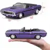 Maisto 1:24 1970 Dodge Challenger R/T Convertible Mor Metal Model Araba- 31264