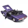 Maisto 1:24 1970 Dodge Challenger R/T Convertible Mor Metal Model Araba- 31264