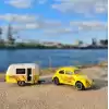 Majorette Volkswagen Original Trailer & Beetle