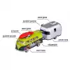 Majorette Volkswagen Original Trailer & T1 Yeşil