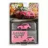 Mini GT 1/64 ABARTH 595 LB-WORKS x Abas Works Pink - Blister Paket- MGT00851-BL