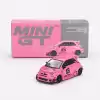Mini GT 1/64 ABARTH 595 LB-WORKS x Abas Works Pink - MGT00851