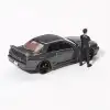 [Ön Satış]  Mini GT 1/64 Nissan Skyline GT-R (R32)Gunmetal W/ Matsuda Figure Tsugio Matsuda Collection - MGT00869