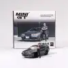 [Ön Satış]  Mini GT 1/64 Nissan Skyline GT-R (R32)Gunmetal W/ Matsuda Figure Tsugio Matsuda Collection - MGT00869