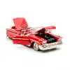 Motor Max 1:24 1958 Chevy Impala Kırmızı Metal Model Araba - 73267AC