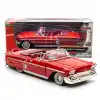 Motor Max 1:24 1958 Chevy Impala Kırmızı Metal Model Araba - 73267AC