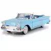 Motor Max 1:24 1958 Chevy Impala Mavi Metal Model Araba - 73267AC