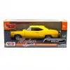 Motor Max 1:24 1969 Dodge Coronet Super Bee Diecast Model Araba Sarı - 73315