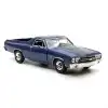 Motor Mxx 1:24 1970 Chevy El Camino SS 396 Diecast Model Araba Lacivert - 79347