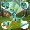 Kızılkaya - Dinosaur 6 Farklı Dinozor Blok Oyuncak Yapım Seti - 408 Parça SM2505
