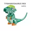 Kızılkaya - Tyrannosaurus Dinozor Blok Oyuncak - SM2550-01