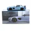 Tarmac Works 1/64 Mercedes-Benz SLS AMG Coupe Black Series Matte Blue - GLOBAL64