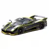 Tarmac Works 1/64 Pagani Huayra R Matt Black / Silver - GLOBAL64