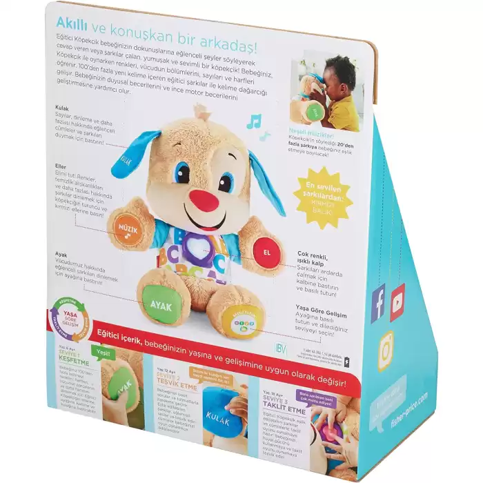 Fisher-Price Eğlen & Öğren Yaşa Göre Gelişim Eğitici Köpekçik (Türkçe) Sesli