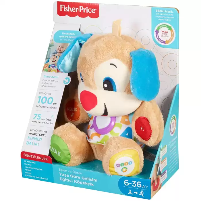 Fisher-Price Eğlen & Öğren Yaşa Göre Gelişim Eğitici Köpekçik (Türkçe) Sesli