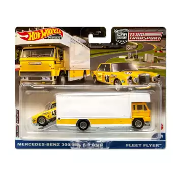 Hot Wheels Mercedes-Benz 300 SEL 6.8 AMG Team Transport - Premium