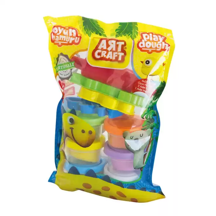 Art Craft - 6lı Polybag Oyun Hamuru