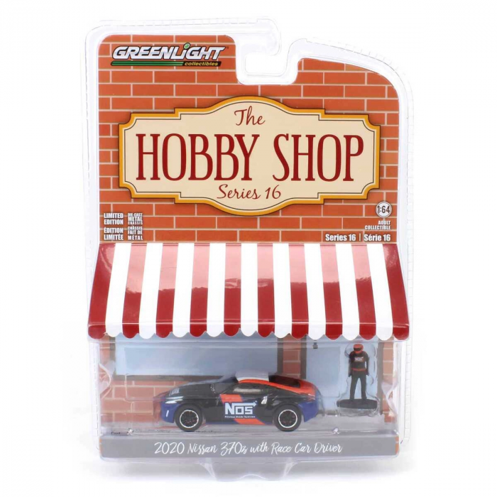 Greenlight 1:64 The Hobby Shop 2020 Nissan 370z & Yarışçı Figürü