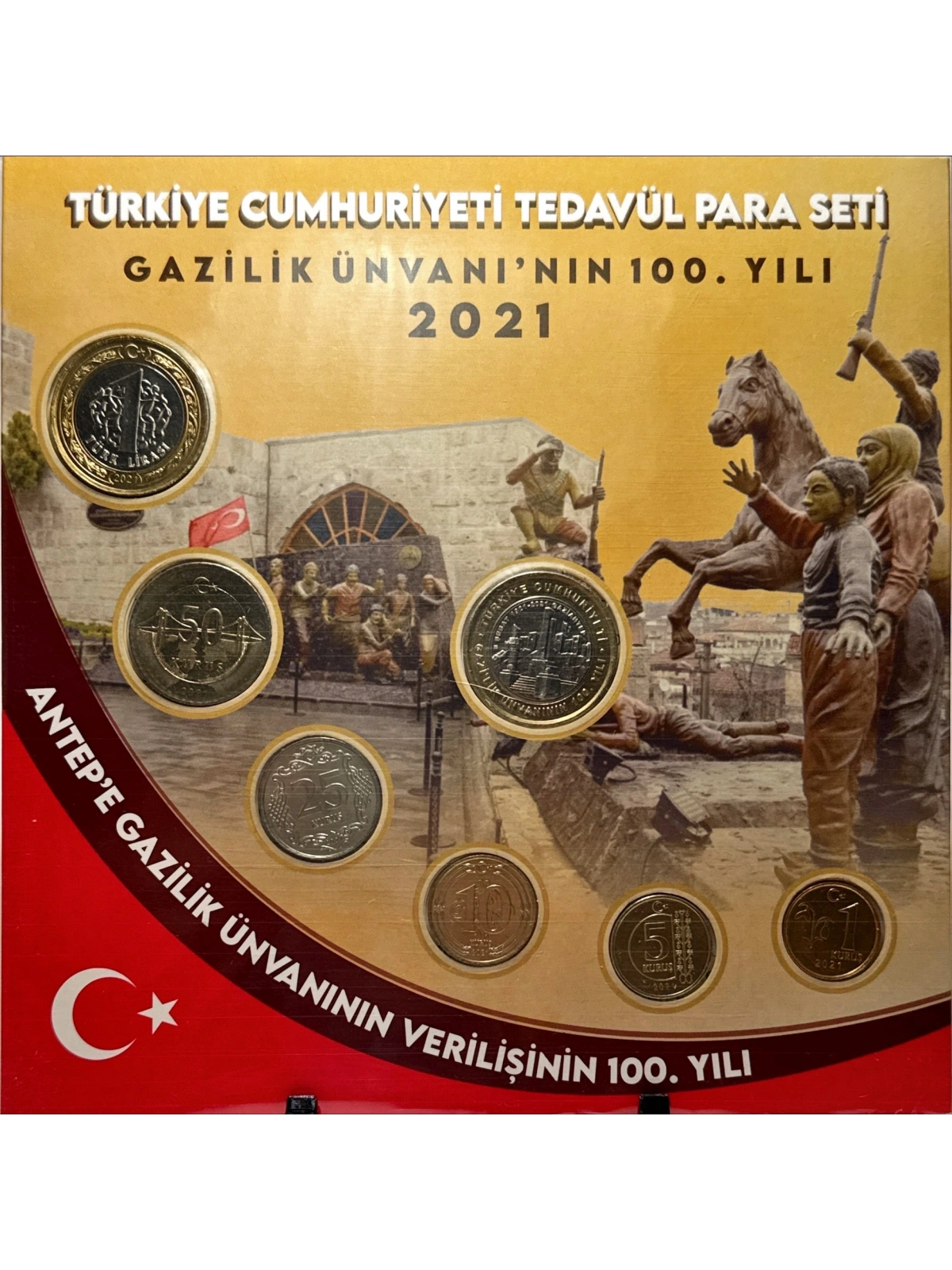 Gaziantep Gazilik Unvanının 100. Yılı 2021 Tedavül Para Seti