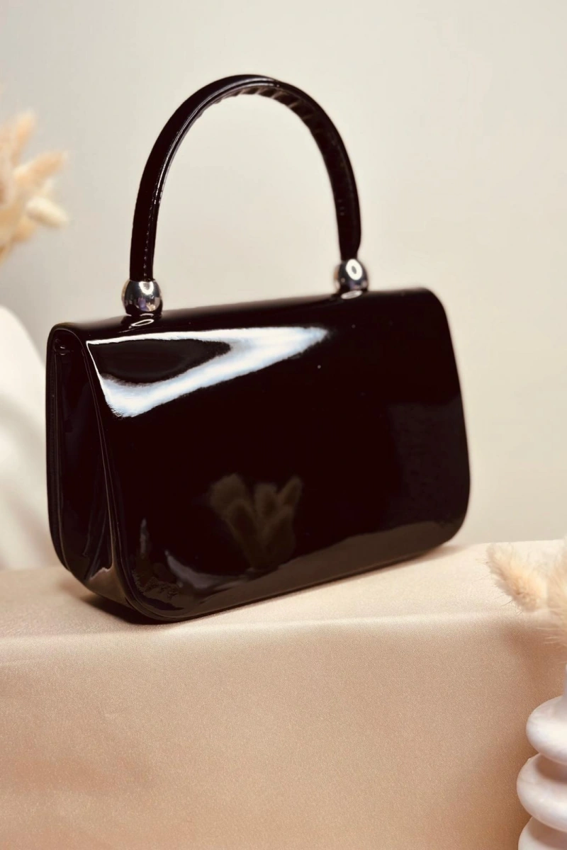 ELORA GLOSS SİYAH ÇANTA