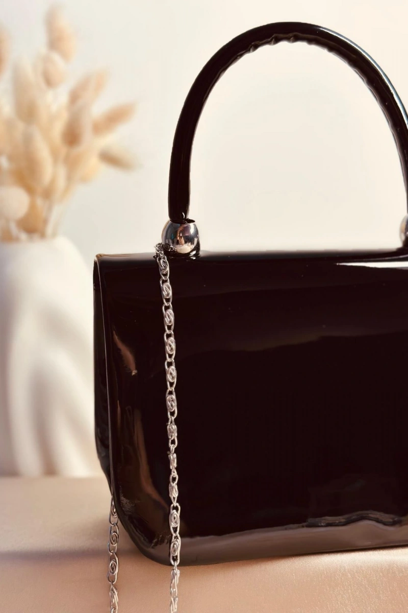 ELORA GLOSS SİYAH ÇANTA