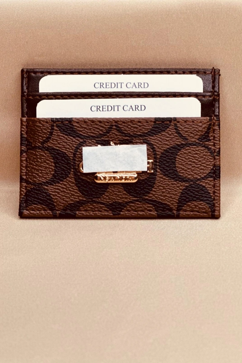 MONOGRAM CAMEL-KAHVE KARTLIK