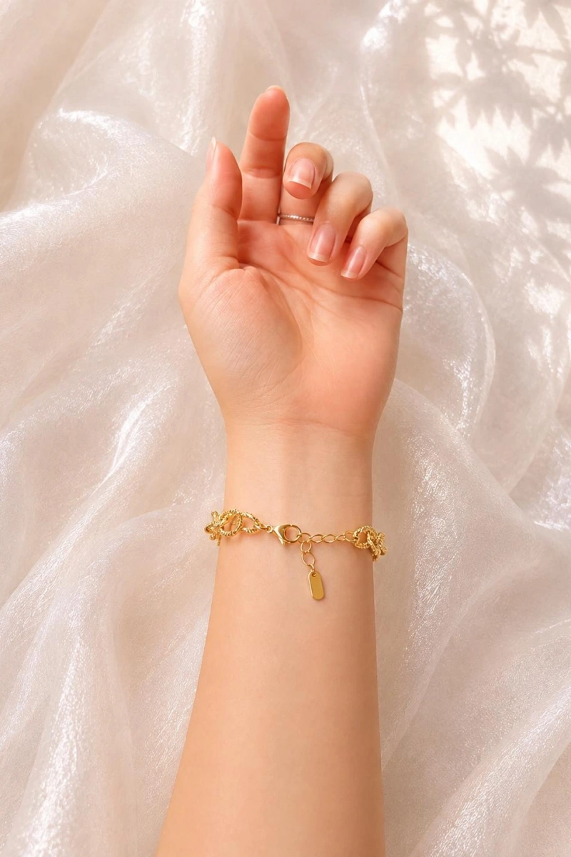 KLASİK HALKA ZİNCİR GOLD BİLEKLİK