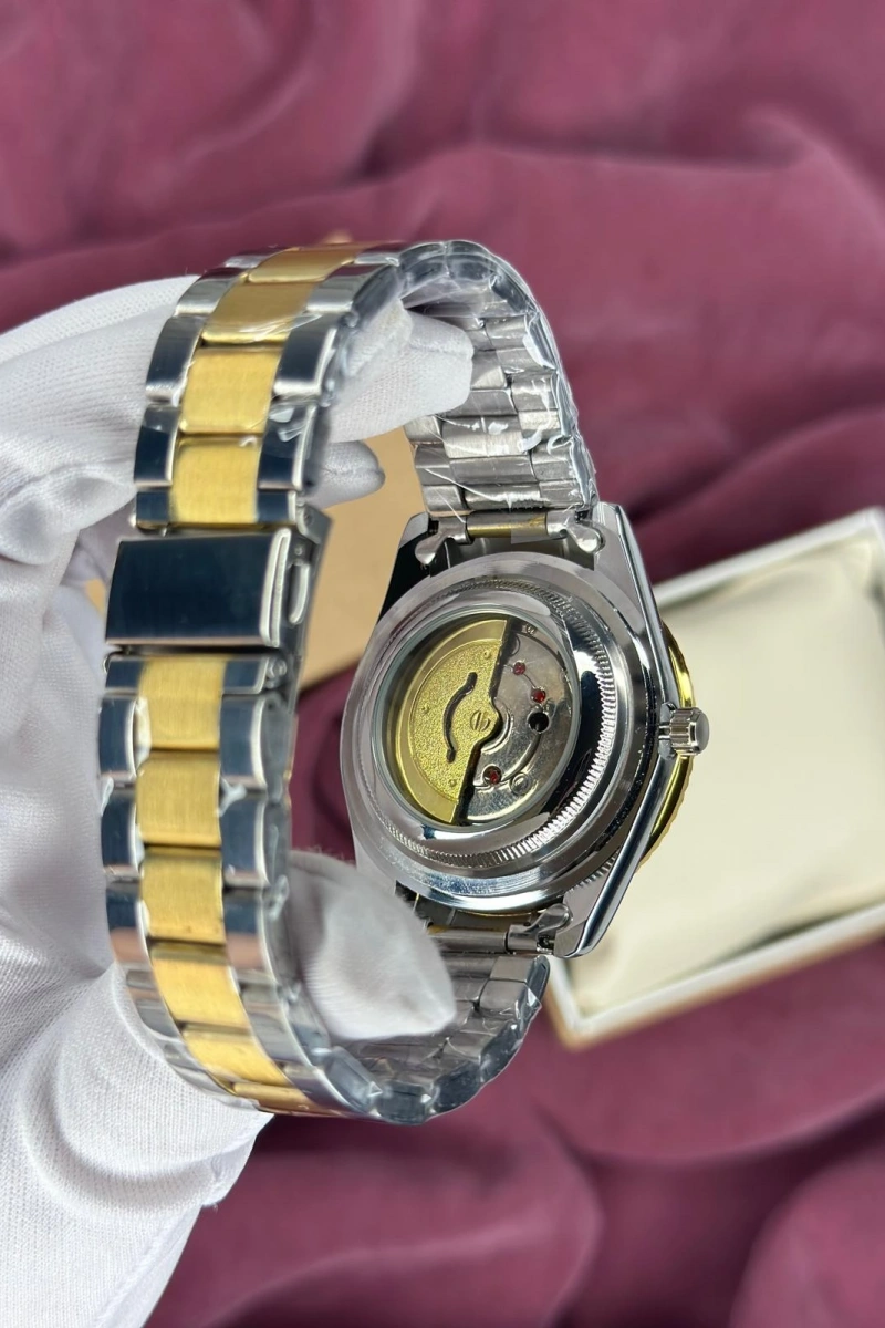SİYAH KADRAN GOLD DETAY OTOMATİK ERKEK KOL SAATİ