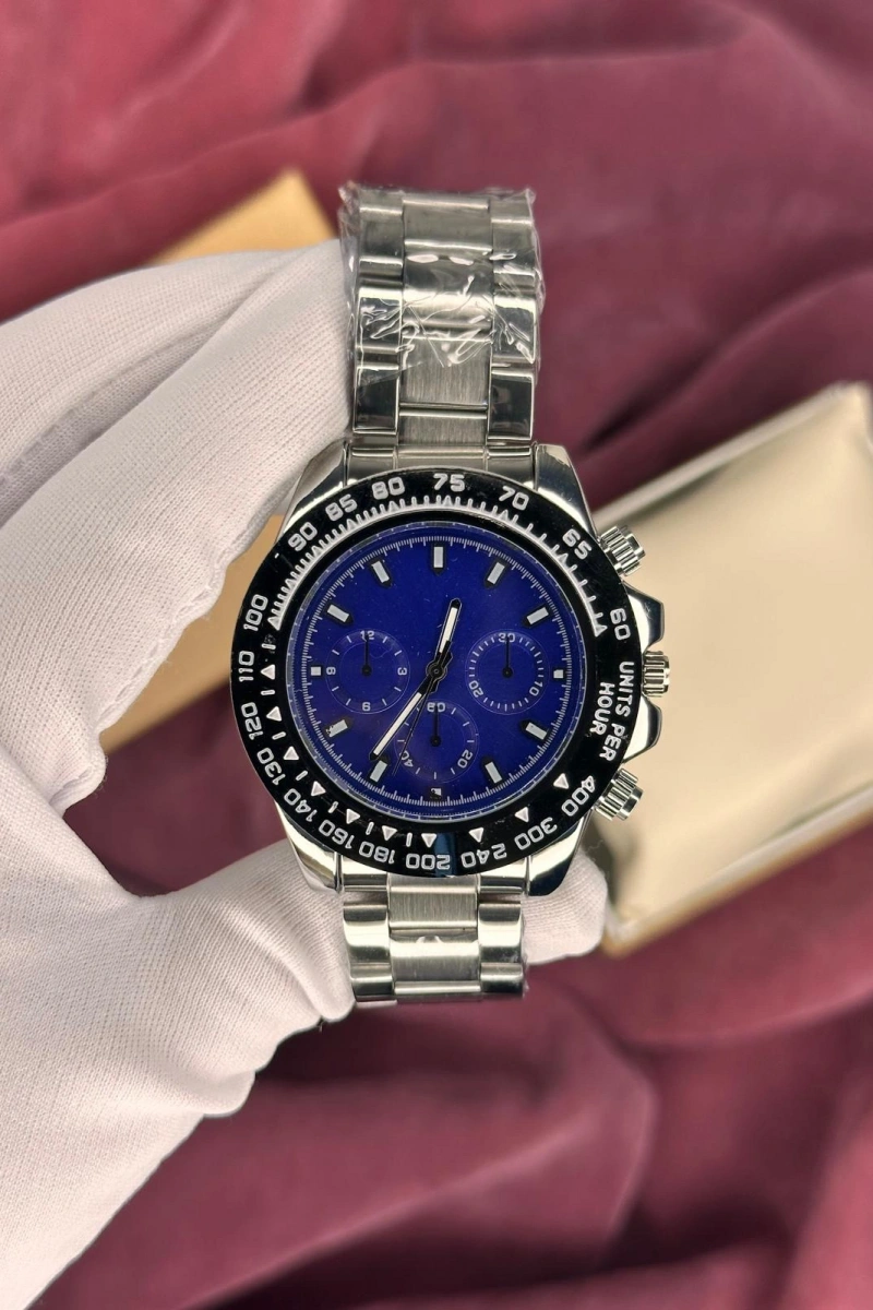 DAYTONA KRONOGRAF LACİVERT KARDAN ERKEK KOL SAATİ