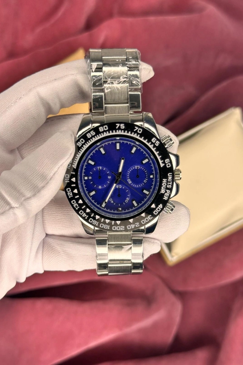 DAYTONA KRONOGRAF LACİVERT KARDAN ERKEK KOL SAATİ