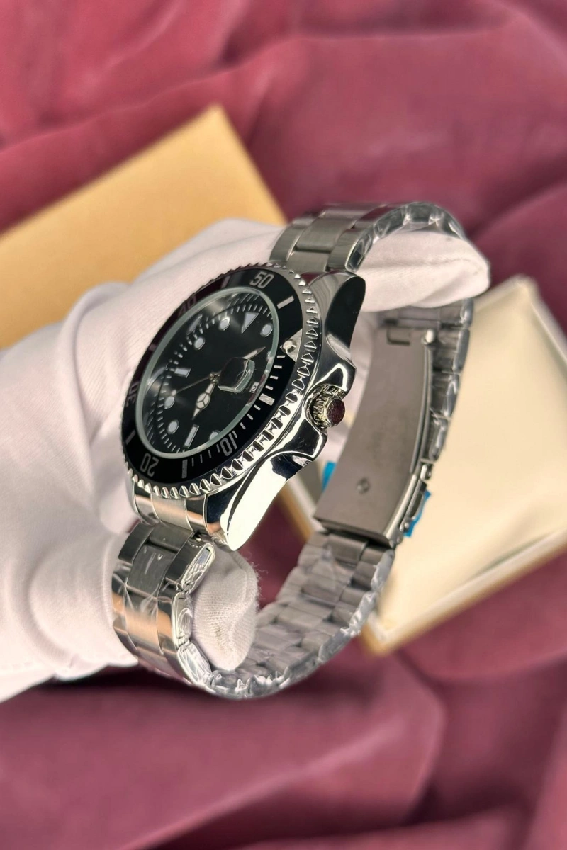 DAYTONA KRONOGRAF FUL SİYAH KARDAN ERKEK KOL SAATİ