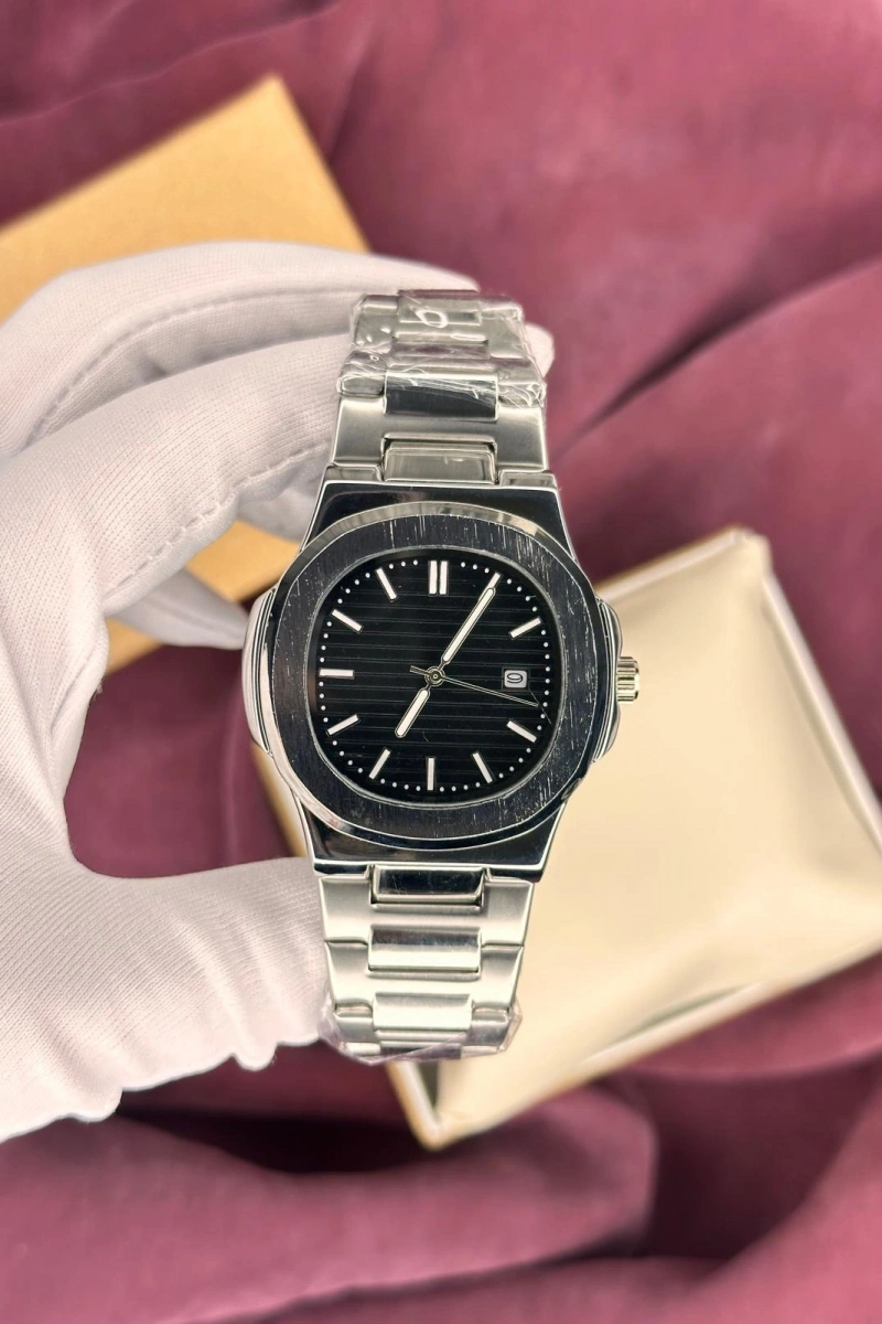 PATEK PHİLİPPE SİYAH KADRAN ERKEK KOL SAATİ
