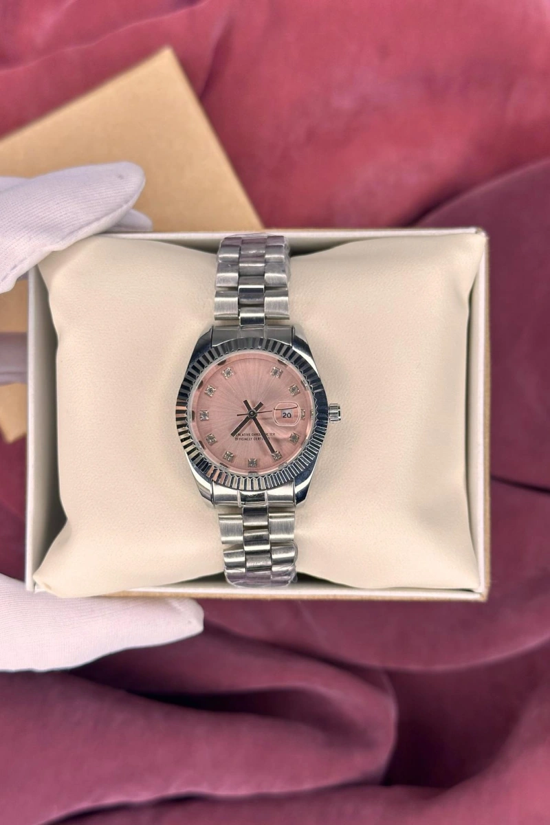 PEMBE KADRANLI DATEJUST KADIN KOL SAATİ