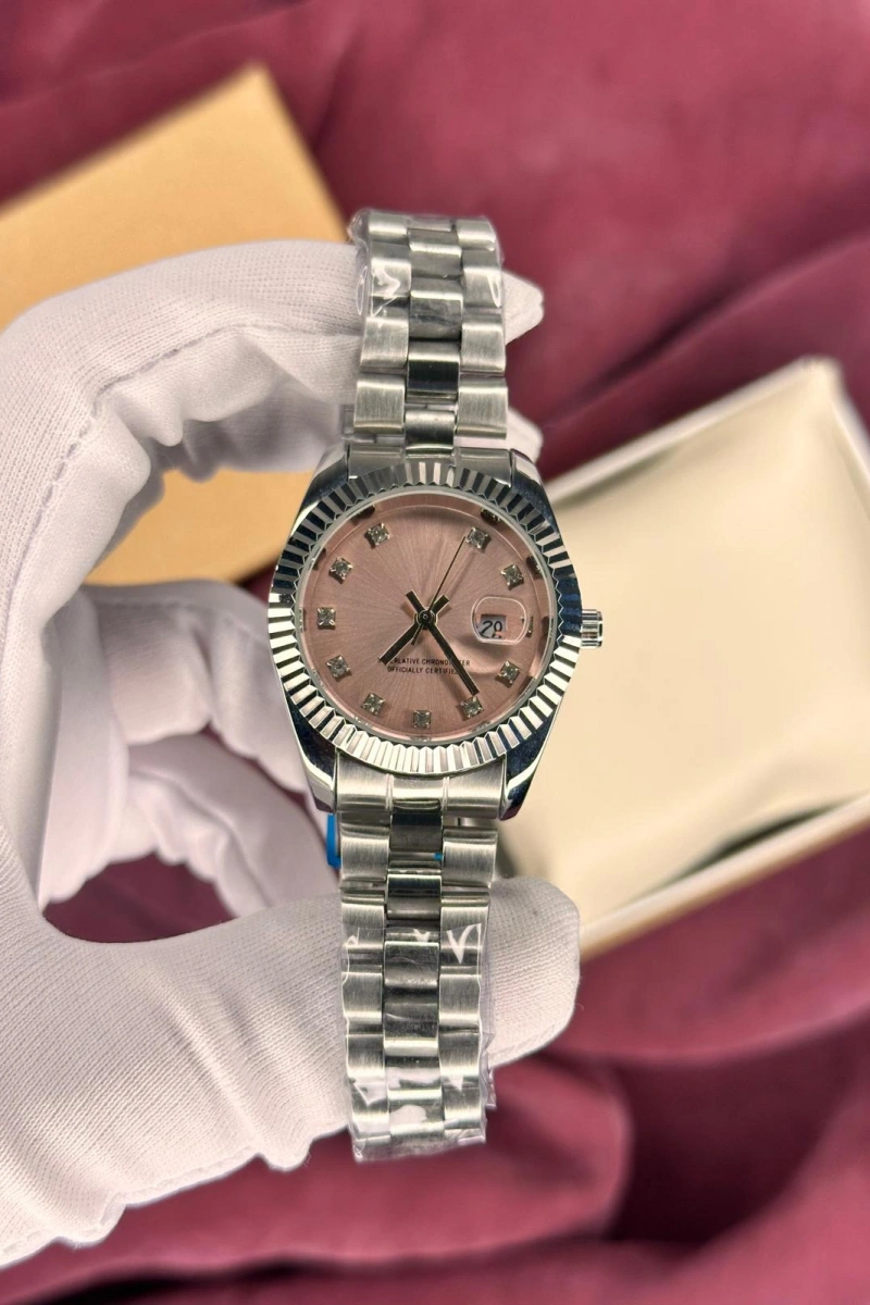 PEMBE KADRANLI DATEJUST KADIN KOL SAATİ