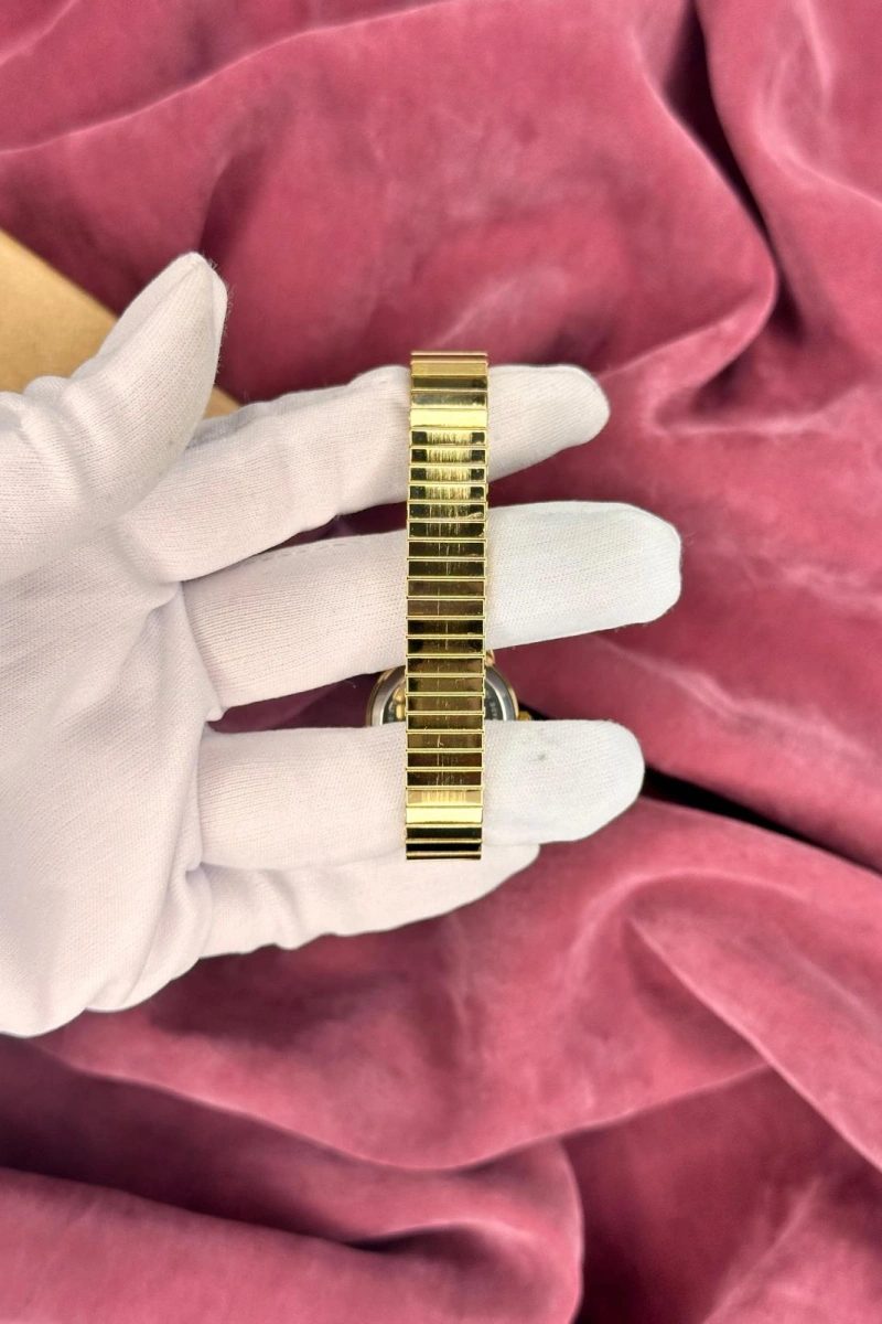 VİNTAGE GOLD YUVARLAK KASA KADIN KOL SAATİ